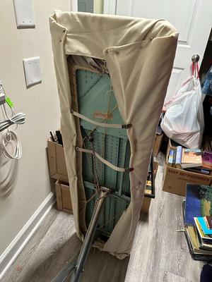 Sale Photo Thumbnail #508: Ironing Board- pretty old and rusty but it folds and would get the job done.