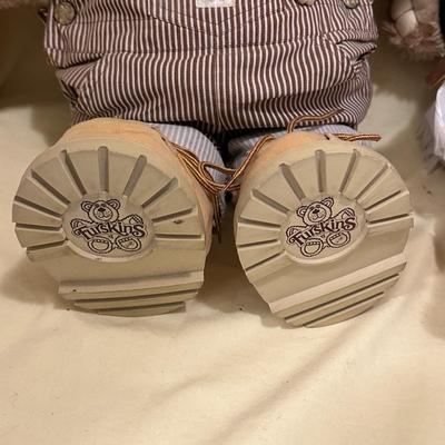 Sale Photo Thumbnail #533: THREE Large Furskins Teddy Bears- missing shoe has been found!!