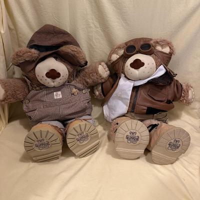 Sale Photo Thumbnail #531: THREE Large Furskins Teddy Bears- missing shoe has been found!!
