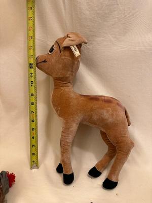 Sale Photo Thumbnail #609: Disney Vintage Bambi Stuffed Animal Character Novelty Co. - fair condition, 15" tall