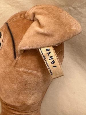 Sale Photo Thumbnail #610: Disney Vintage Bambi Stuffed Animal Character Novelty Co. - fair condition, 15" tall