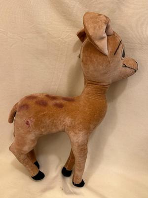 Sale Photo Thumbnail #613: Disney Vintage Bambi Stuffed Animal Character Novelty Co. - fair condition, 15" tall