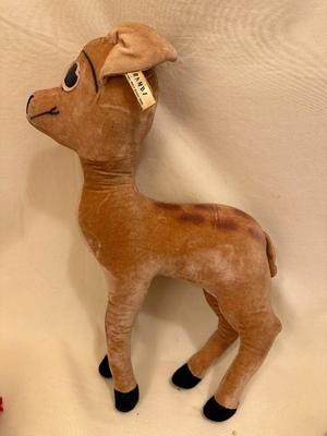 Sale Photo Thumbnail #608: Disney Vintage Bambi Stuffed Animal Character Novelty Co. - fair condition, 15" tall