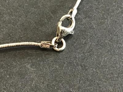 925 Chain With Beautiful Glass Pendant