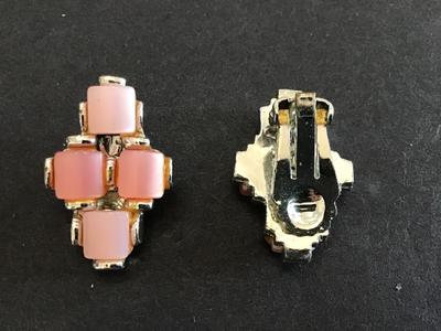 Vintage Thermoset Clip on Earrings