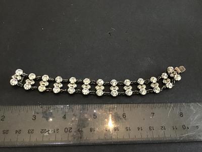 Rhinestone Latching Bracelet
