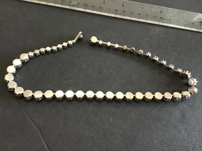Vintage Pink Rhinestone Necklace