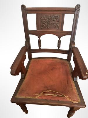 Antique Eastlake Carved Armchairs