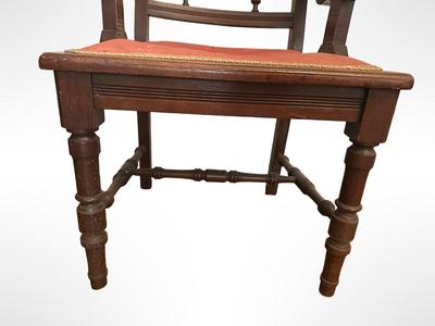 Antique Eastlake Carved Armchairs