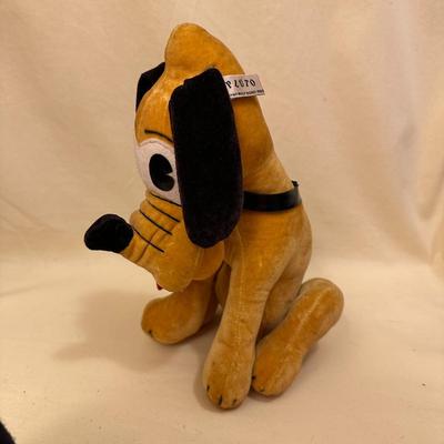 Sale Photo Thumbnail #884: Vintage Pluto, Walt Disney Productions: Character Novelty Co. Approx 10" tall, good condition