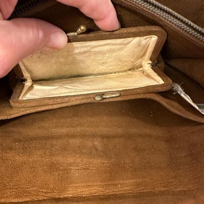 Sale Photo Thumbnail #915: Brown Real Alligator Clutch Handbag - It's Got Claws! This one is most unusual- what a conversation piece, ladies! And in great shape! 10" x 6"