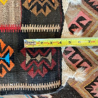 Sale Photo Thumbnail #616: Tribal diamond pattern, has some damage (refer to photos)
Measures: 8'2" wide x 11'10" long