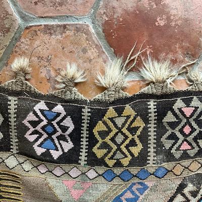 Sale Photo Thumbnail #615: Tribal diamond pattern, has some damage (refer to photos)
Measures: 8'2" wide x 11'10" long