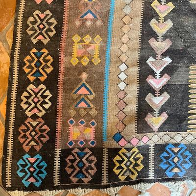 Sale Photo Thumbnail #619: Tribal diamond pattern, has some damage (refer to photos)
Measures: 8'2" wide x 11'10" long
