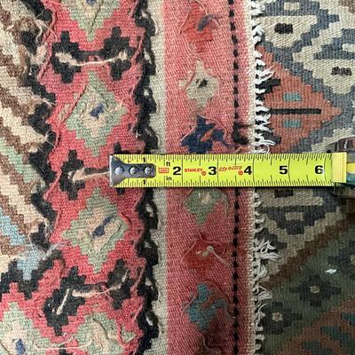 Sale Photo Thumbnail #697: Made in Turkey
Measures: 59" long x 47" wide
signs of wear , some fading