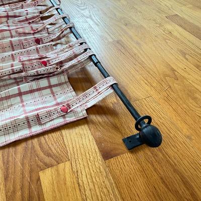 Sale Photo Thumbnail #750: Comes with vintage curtains
One side of curtains has fade and a hole
Measures: 5'9" long