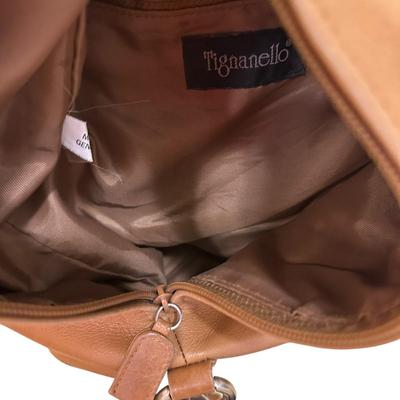 Sale Photo Thumbnail #974: Double Lot of Tignanello Crossbody Handbags - great condition! Brown one has a very few pen marks as shown in photo.