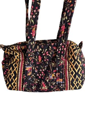 Sale Photo Thumbnail #976: Vera Bradley Lot 4 Handbags (yellow makeup bag in last photo)  & Blue Tote- these have all been visibly used to a good extent, they are in good shape but not impeccable.