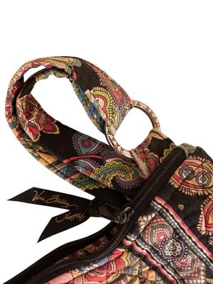 Sale Photo Thumbnail #1005: Vera Bradley Quilted Handbag- a little wear around the rings as shown in photo, otherwise great condition