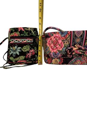 Sale Photo Thumbnail #1008: Two Vera Bradley Small Handbags- Clutch, Crossbody- great condition!