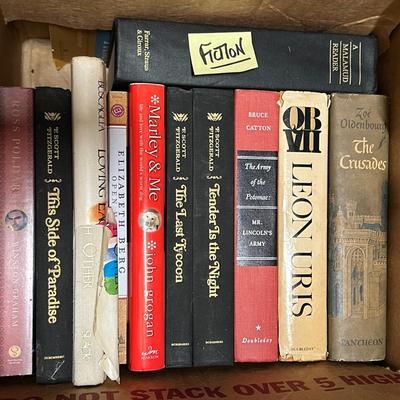 Sale Photo Thumbnail #1059: One Box Chock Full of Fiction Books