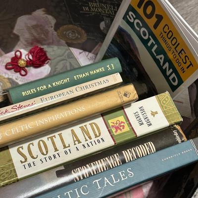 Sale Photo Thumbnail #1085: All About Scotland and Celts- Books, Calendar, Flag