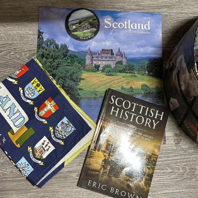 Sale Photo Thumbnail #1083: All About Scotland and Celts- Books, Calendar, Flag