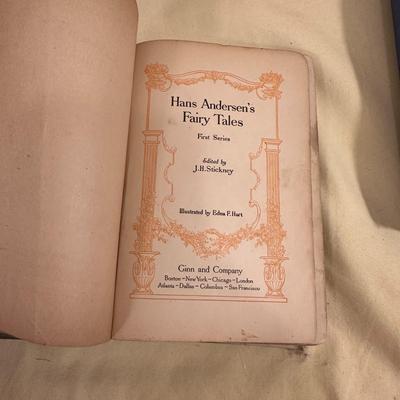 Sale Photo Thumbnail #1107: Three Vintage Children's Books- Winnie the Pooh (not in good shape at all), Hans Anderson Fairy Tales, and Poems Every Child Should Know- fair condition