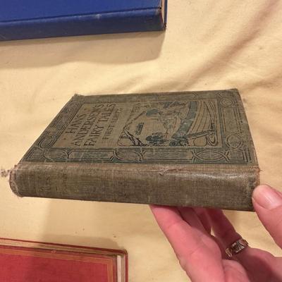 Sale Photo Thumbnail #1106: Three Vintage Children's Books- Winnie the Pooh (not in good shape at all), Hans Anderson Fairy Tales, and Poems Every Child Should Know- fair condition