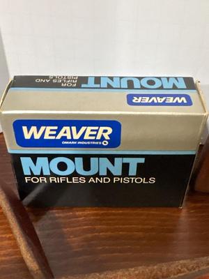 Sale Photo Thumbnail #131: NIB mount, plus 2 other sets, rifle strap & guard, binocular lens covers