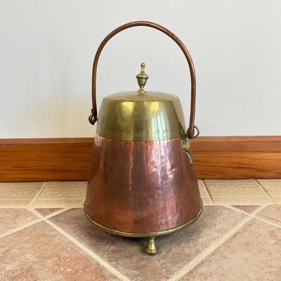 Sale Photo Thumbnail #851: Measures: 15.5" high x 12" diameter
show a little damage by the finial on the lid