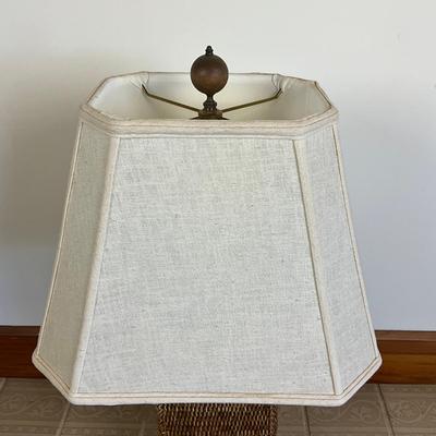 Sale Photo Thumbnail #858: Measures: 29" high x 16" wide shade x 8" wide base x 6" deep