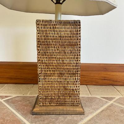 Sale Photo Thumbnail #859: Measures: 29" high x 16" wide shade x 8" wide base x 6" deep