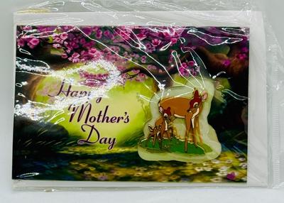 2022 LE Limited Release Happy Mother's Day Card and Bambi & Mother Deer Trading Pin Gift