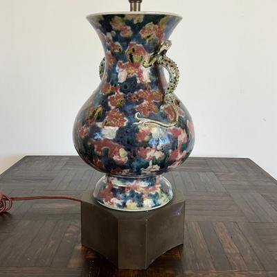 Sale Photo Thumbnail #918: Measures: 23" high x 9" vase height x 6" diameter