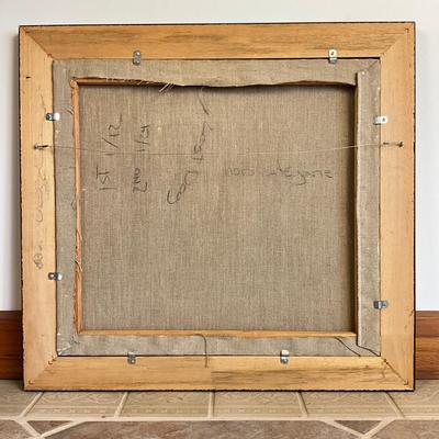 Sale Photo Thumbnail #948: Original oil painting does not have signature.
Measures: 29.25" wide x 27.25" high x 1.5" deep framed