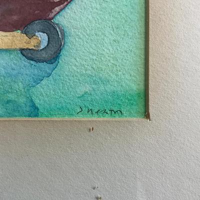 Sale Photo Thumbnail #977: Matted
Measures: 12" high x 14" wide