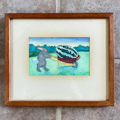 Sale Photo Thumbnail #975: Matted
Measures: 12" high x 14" wide