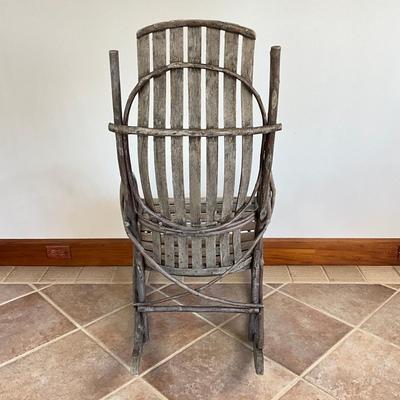 Sale Photo Thumbnail #1096: Measures: 42.5" high x 22.5" wide x 33" deep x 18.5" seat depth x 16" seat height