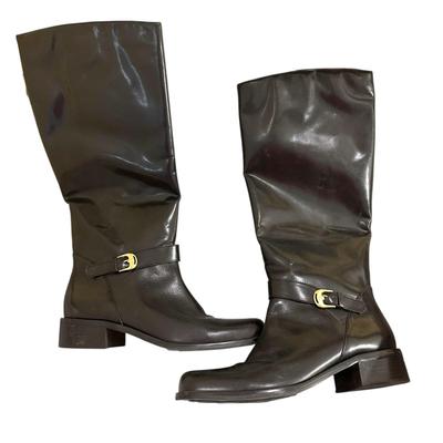 Sale Photo Thumbnail #1396: Etienne Aigner Black Boots in Box Size 10M Legacy II Like New
