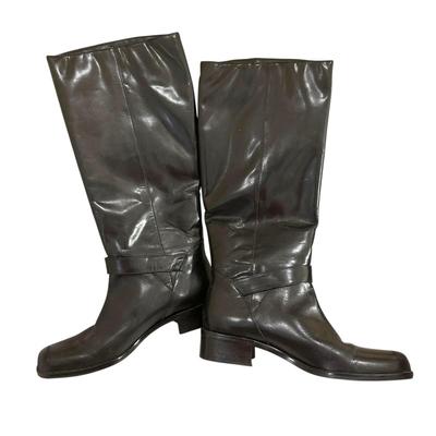 Sale Photo Thumbnail #1397: Etienne Aigner Black Boots in Box Size 10M Legacy II Like New