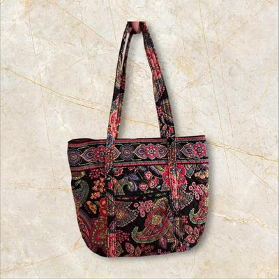 Sale Photo Thumbnail #1431: Large Vera Bradley Floral Tote Bag- excellent condition!
