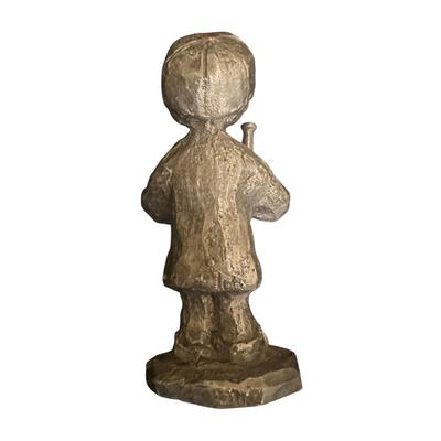 Baseball Boy Pewter FIgurine Boy with Baseball Bat and Glove by Walli Ortman