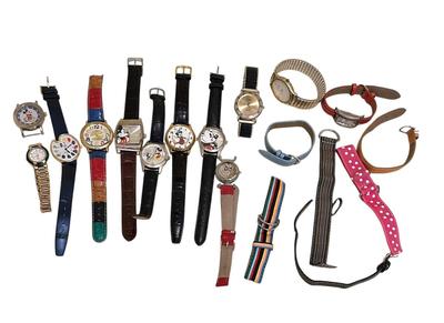Watches and Bands Lot, Mostly Disney, Untested