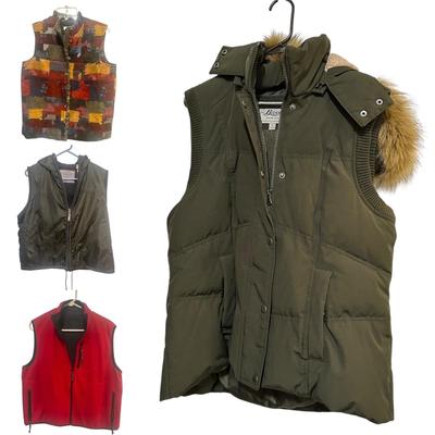 5 Vests - Liz Claiborne, Coldwater Creek, Bass Sizes Med. and Large