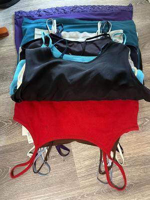 Big Stack of Knit Tank Tops Sizes Medium and Large