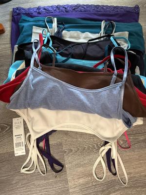 Big Stack of Knit Tank Tops Sizes Medium and Large