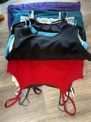 Big Stack of Knit Tank Tops Sizes Medium and Large