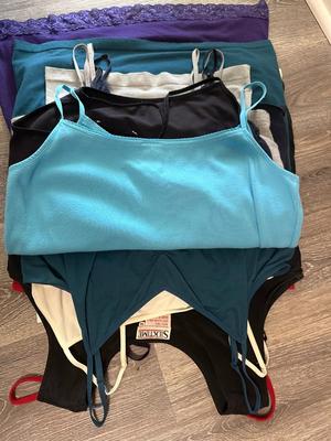 Big Stack of Knit Tank Tops Sizes Medium and Large