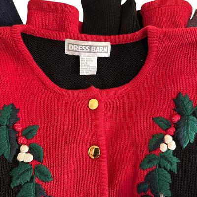 Lot of 7 Christmas Holiday Sweaters Sizes Medium and Large- So Festive!